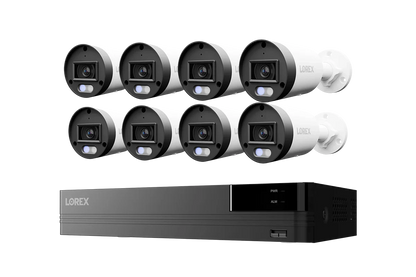Lorex Connect U Series 4K 8-Channel Wired NVR System with U3 2K+ PoE Bullet Cameras - 2TB (Cables not included)