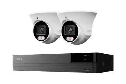 Lorex Connect U Series 4K 8-Channel Wired NVR System with U3 4K PoE Turret Cameras - 2TB (Cables not included)