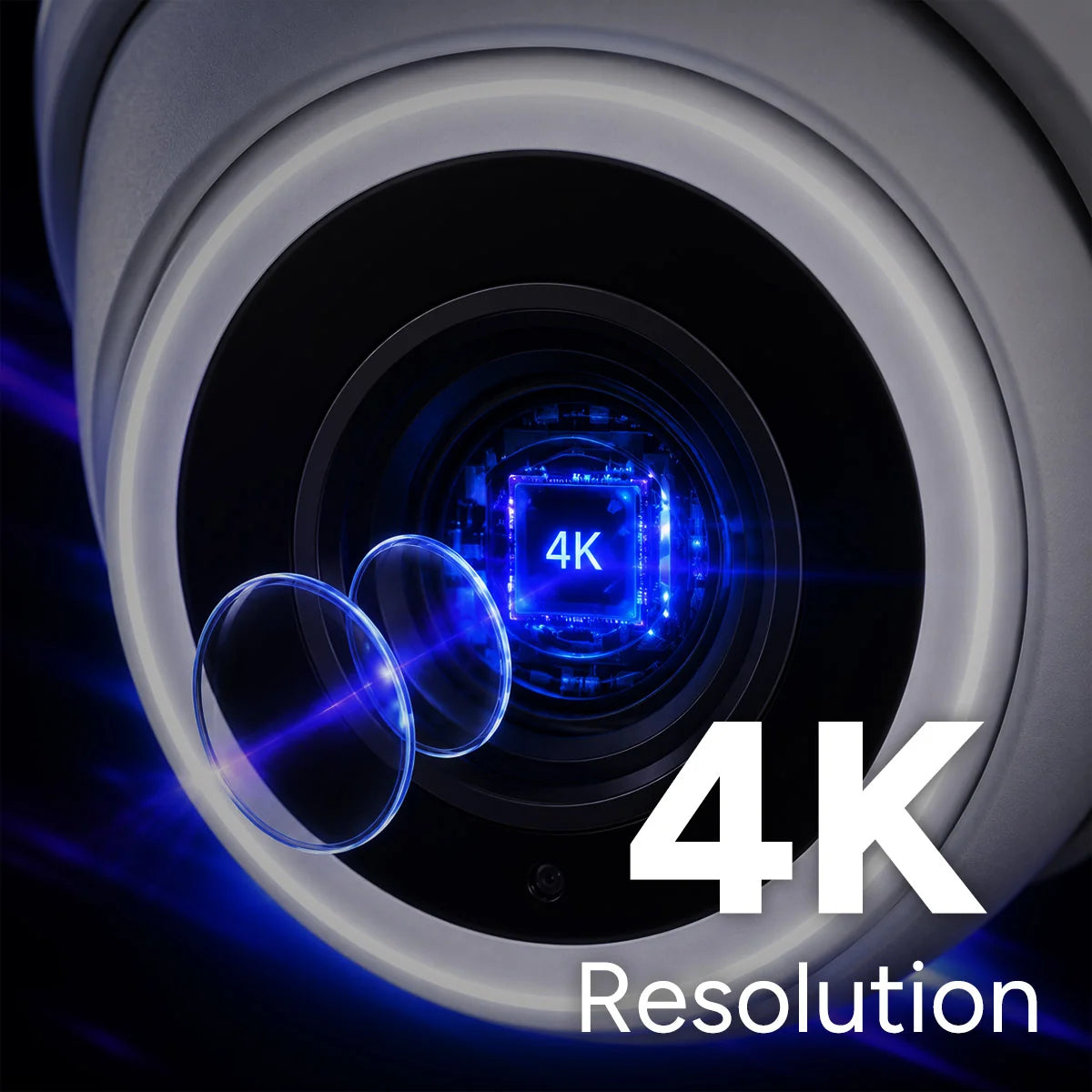 Lorex Connect V Series 4K 8-Channel Wired NVR System with V3 4K PoE Turret Cameras - 1TB (Cables not included)  CN301V3-TW2-8CH1T