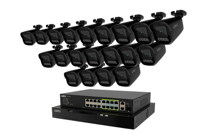 Lorex Connect X Series 4K 32-Channel Wired NVR System with X3 Bullet Security Cameras - 8TB (Cables not included)