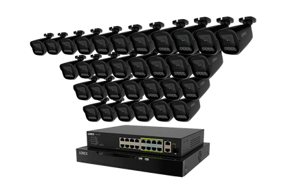 Lorex Connect X Series 4K 32-Channel Wired NVR System with X3 Bullet Security Cameras - 8TB (Cables not included)