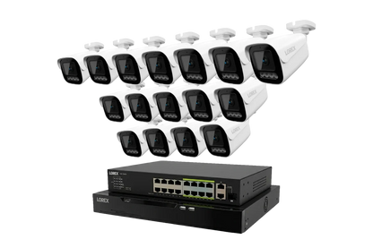 Lorex Connect X Series 4K 32-Channel Wired NVR System with X3 Bullet Security Cameras - 8TB (Cables not included)