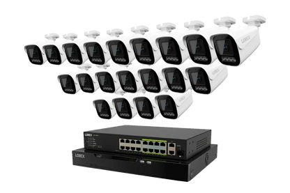 Lorex Connect X Series 4K 32-Channel Wired NVR System with X3 Bullet Security Cameras - 8TB (Cables not included)