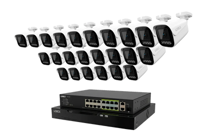 Lorex Connect X Series 4K 32-Channel Wired NVR System with X3 Bullet Security Cameras - 8TB (Cables not included)