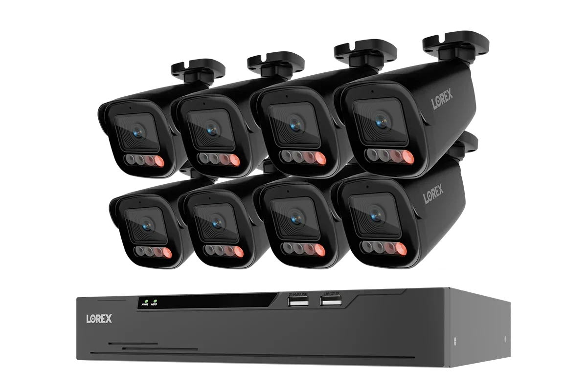 Lorex Connect X Series 4K 8-Channel Wired NVR System with X5 Bullet Security Cameras - 2TB (Cables not included)