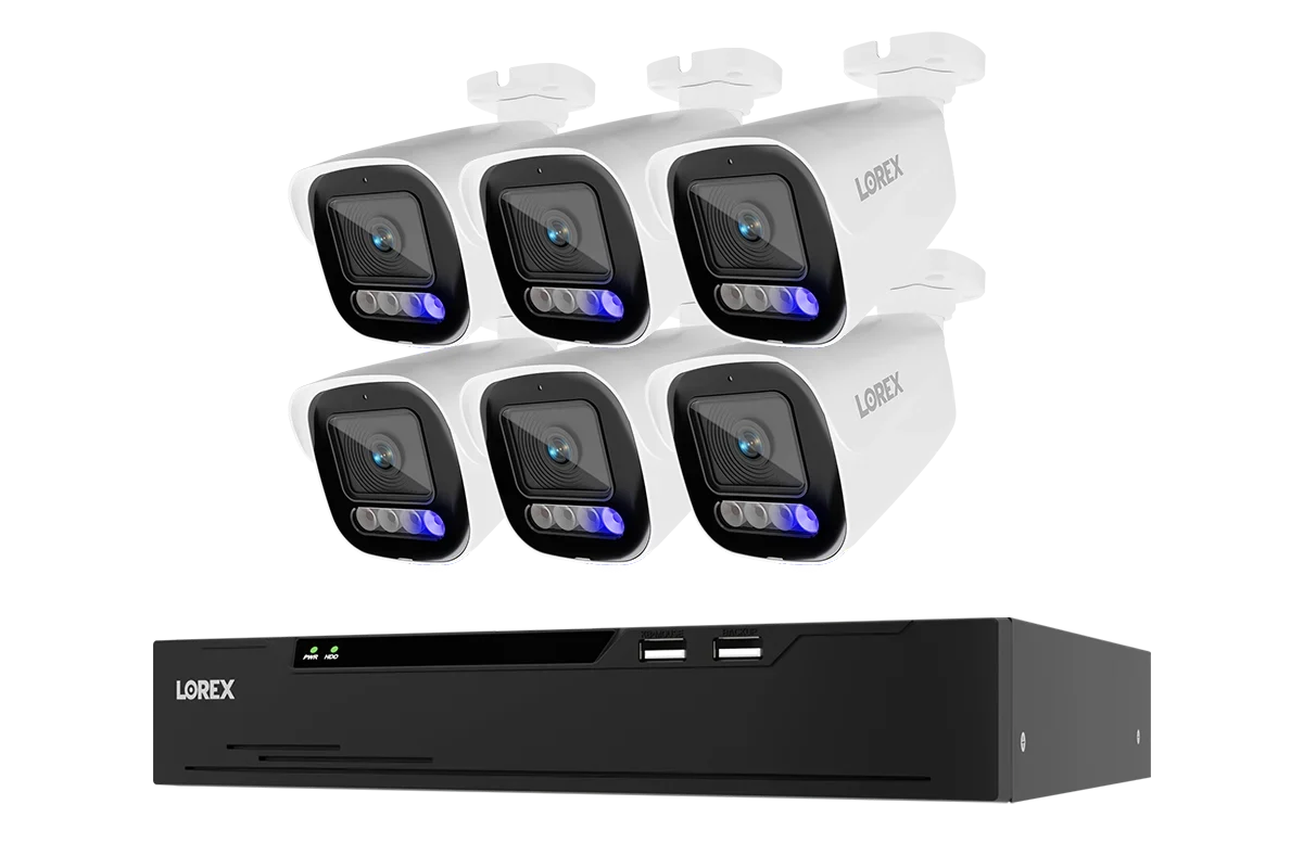 Lorex Connect X Series 4K 8-Channel Wired NVR System with X5 Bullet Security Cameras - 2TB (Cables not included)