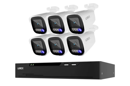 Lorex Connect X Series 4K 8-Channel Wired NVR System with X5 Bullet Security Cameras - 2TB (Cables not included)