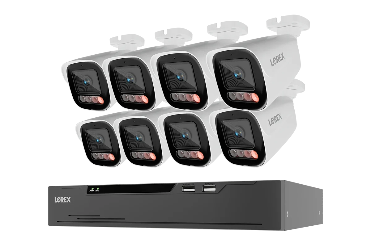 Lorex Connect X Series 4K 8-Channel Wired NVR System with X5 Bullet Security Cameras - 2TB (Cables not included)