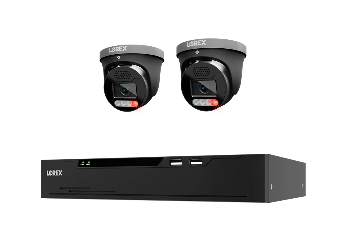 Lorex Connect X Series 4K 8-Channel Wired NVR System with X5 Turret Security Cameras - 2TB (Cables not included)