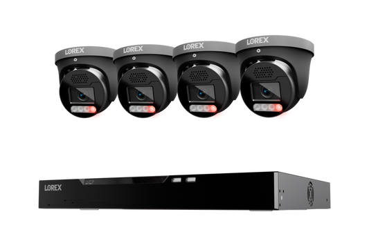 Lorex Connect X Series 4K 16-Channel Wired NVR System with X5 Turret Security Cameras - 4TB - CNX5-TB4-16CH4T