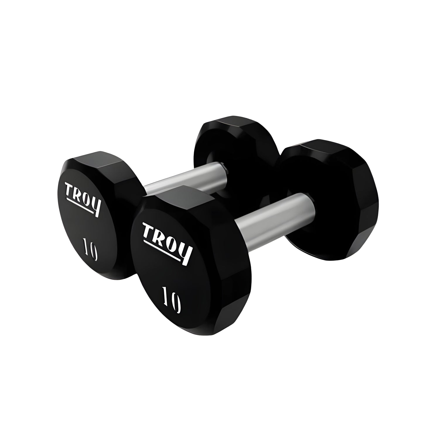 TROY Urethane Dumbbell Set with Racks - COMMPAC-TSDU100