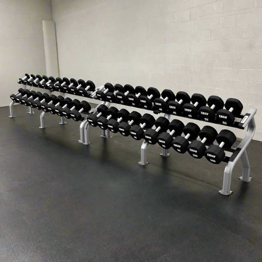 TROY COMMPAC-TSDU100 Urethane Dumbbell Set with Racks
