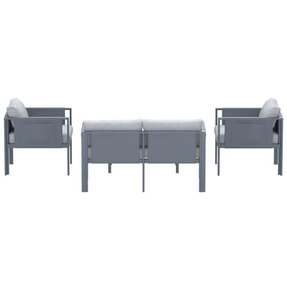 Deko Living 4 Piece Seating Outdoor Gray Sofa and Table Set  - COP30014