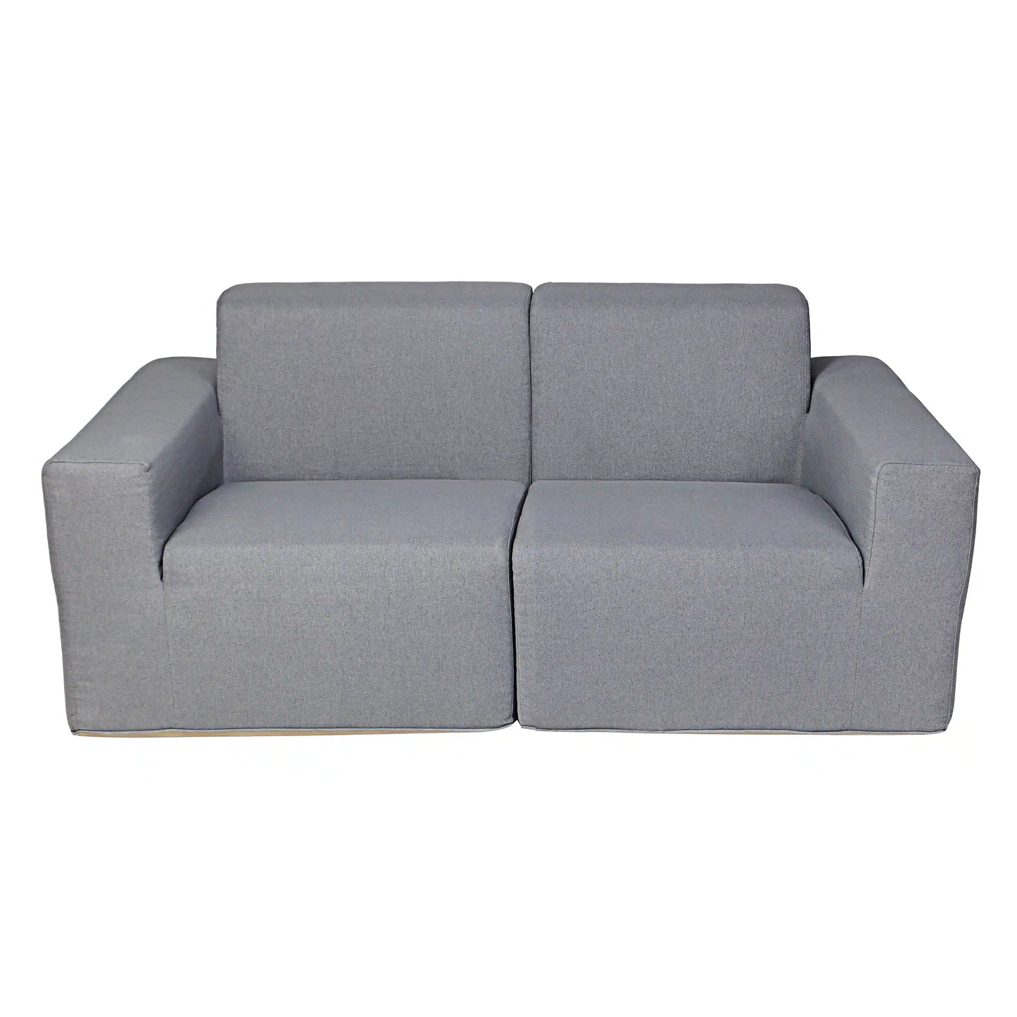 Deko Living 2 Piece Seating Gray Outdoor Compressed Foam Sectional Sofas  - COP30017SET