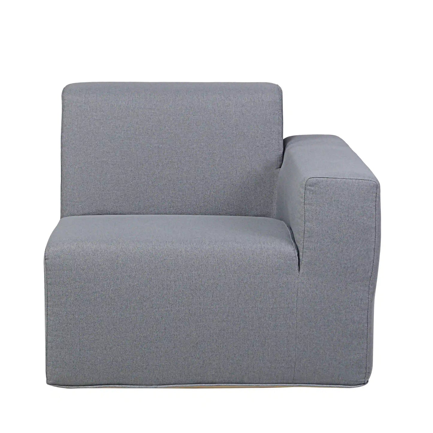 Deko Living 2 Piece Seating Gray Outdoor Compressed Foam Sectional Sofas  - COP30017SET