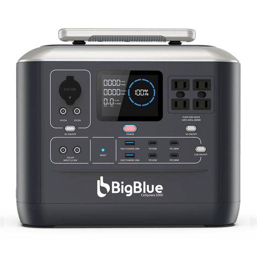 BigBlue CellPowa 1000 Portable Power Station Solar Generator 1000W 1075Wh - CP1000