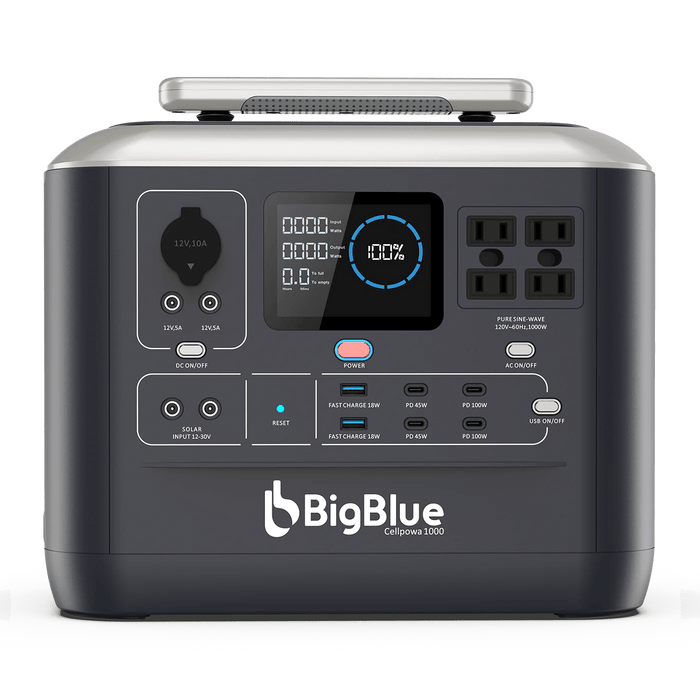 BigBlue CellPowa 1000 Portable Power Station Solar Generator 1000W 1075Wh - CP1000