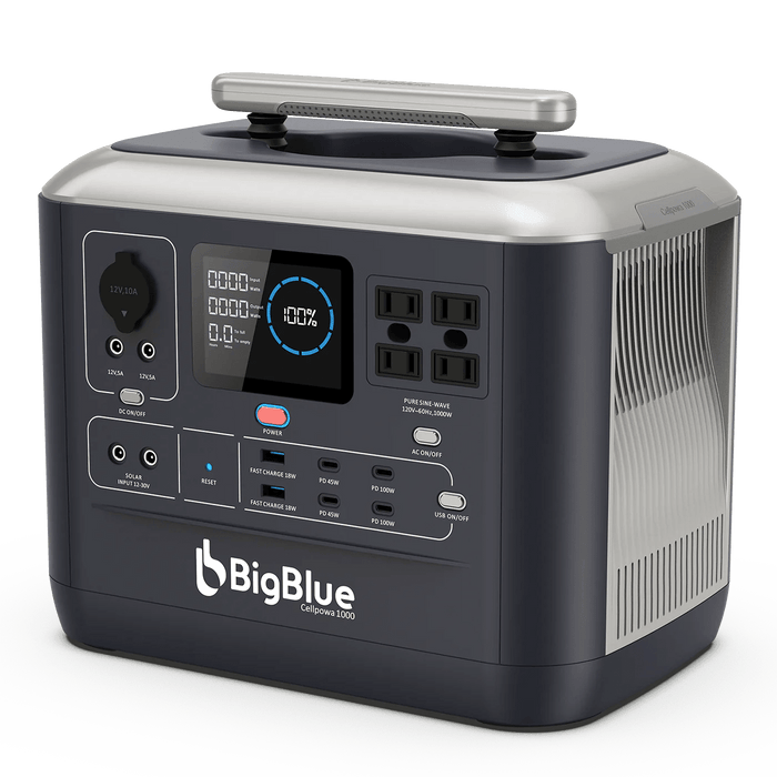 BigBlue CellPowa 1000 Portable Power Station Solar Generator 1000W 1075Wh - CP1000