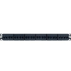 Panduit Coupler Patch Panel, Cat 6A, Flat, 24 Po - CP246X88BL