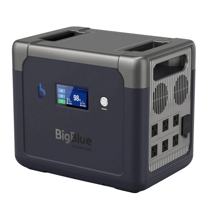 BigBlue CellPowa 2500 Portable Power Station Solar Generator 2500W 1843Wh - CP2500