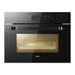 ROBAM 24-Inch Built-In Convection Wall Oven with Air Fry & Steam Cooking in Onyx Black Tempered Glass - CQ760