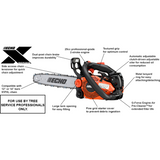 Echo rofessional Chain Saw - 50.2 CC - 3.45 HP - CS-501P- Powerhead Only