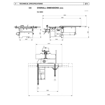 SCM Minimax CU 300C - T Combination Machine 5.5' Slider - Custom Version