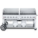 Crown Verity CV-CCB-72WGP 72" Club Series BBQ Grill with Wind Guard Package - Liquid Propane - CV-CCB-72WGP