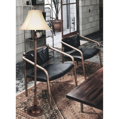 Cal Lighting 2-Light Floor Lamp in Antique Rust - BO-581FL