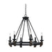 Cal Lighting 60W X 6 Cruz Metal/Wood Chandelier FX-3517-6