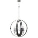 Cal Lighting 60W X 6 Valais Metal Chandelier FX-3737-6