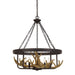 Cal Lighting Angelo 60W X 5 Metal Antler Chandelier FX-3703-5