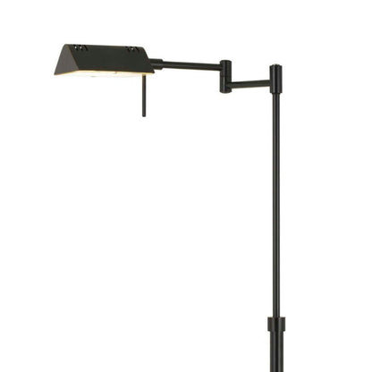 Cal Lighting Clemson Metal LED Pharmacy-Style Floor Lamp with Dimmer Switch in Dark Bronze - BO-2844FL-1-DB