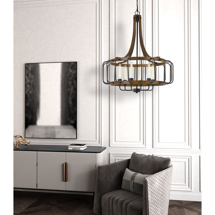 Cal Lighting Kellia 60W X 6 Metal Chandelier FX-3708-6