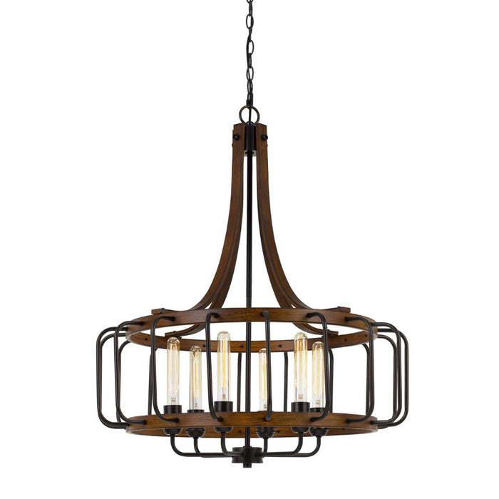 Cal Lighting Kellia 60W X 6 Metal Chandelier FX-3708-6