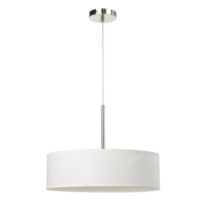 Cal Lighting LED Dimmable Pendant Light with Diffuser and Hardback Fabric Shade - FX-3731-GR