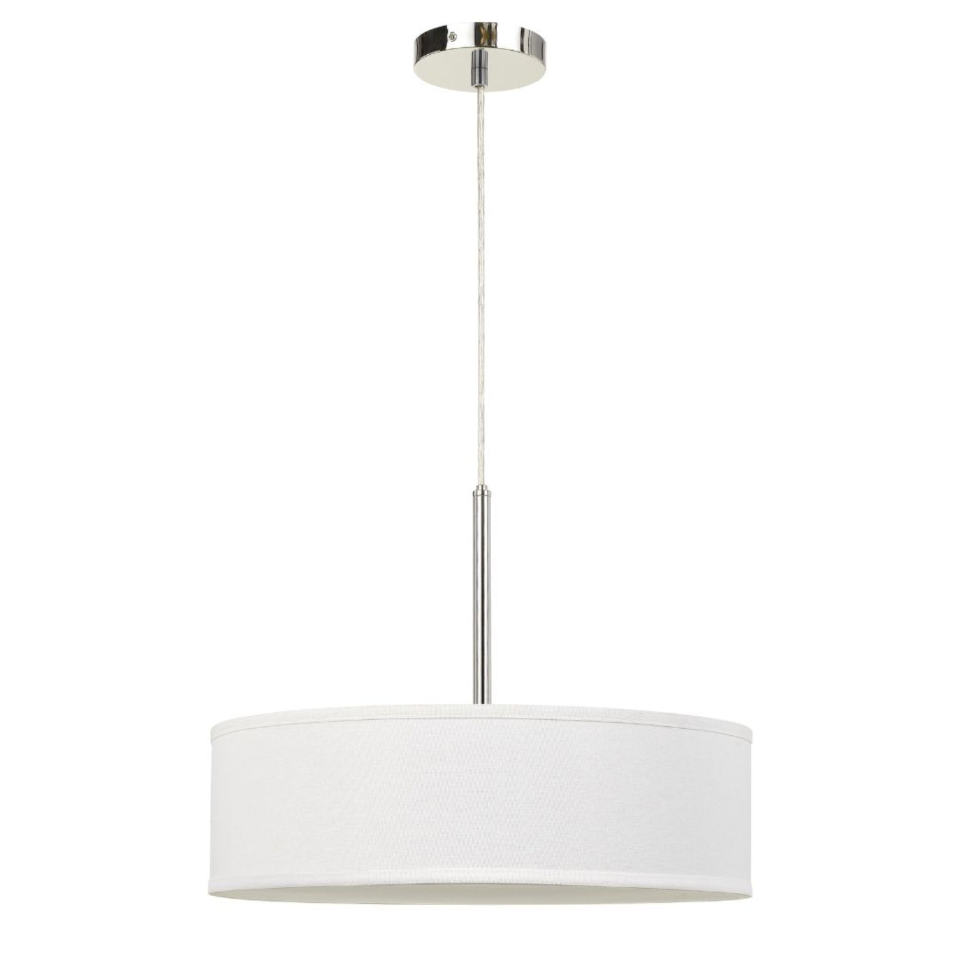 Cal Lighting LED Dimmable Pendant Light with Diffuser and Hardback Fabric Shade - FX-3731-GR