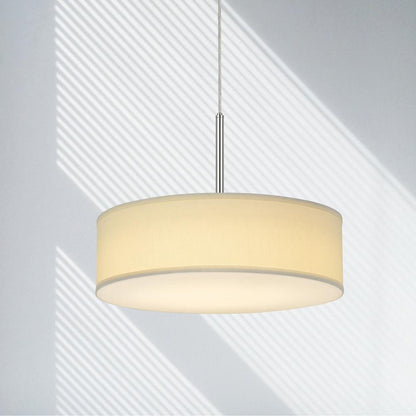 Cal Lighting LED Dimmable Pendant Light with Diffuser and Hardback Fabric Shade - FX-3731-GR