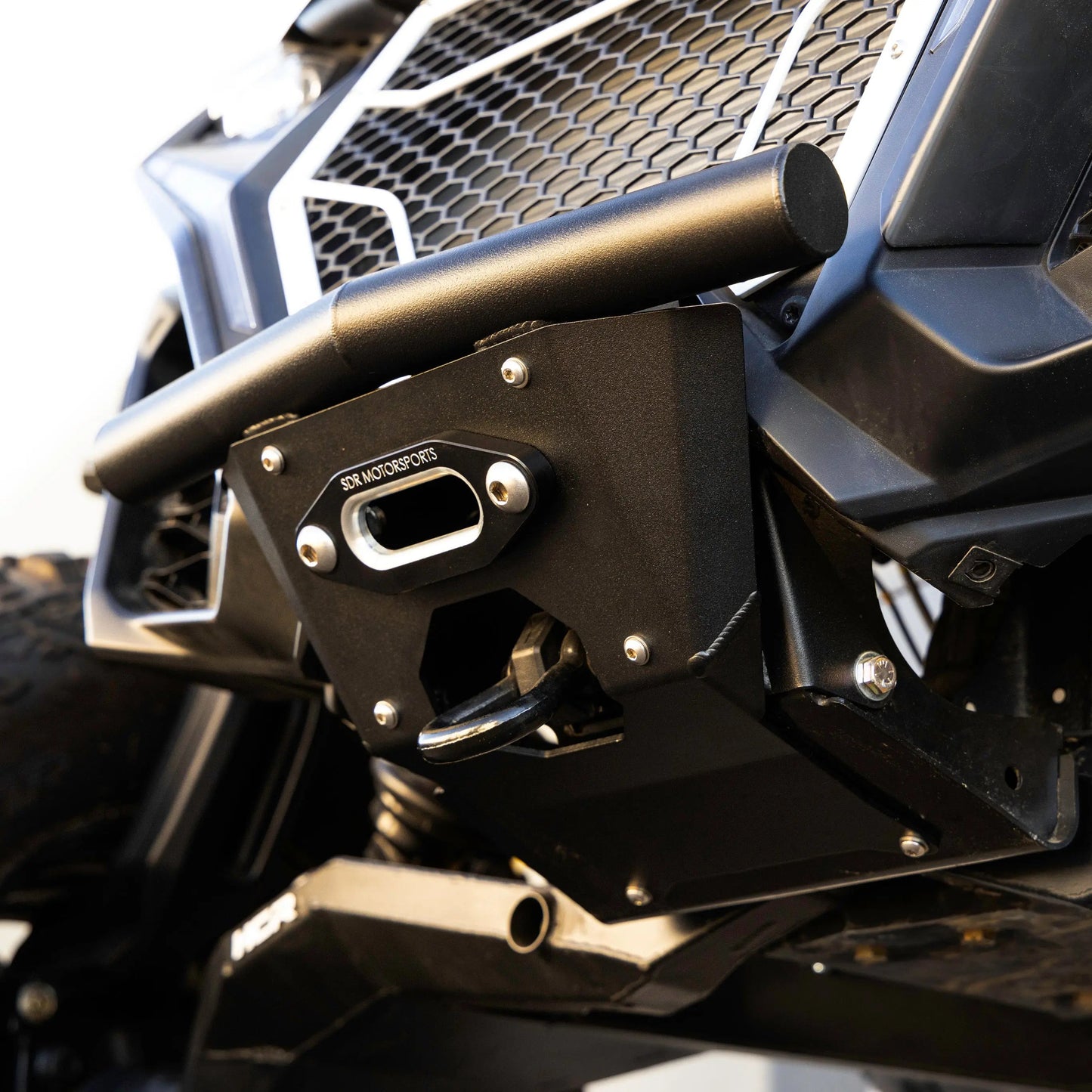 Sdr Motorsports Can-Am Maverick R Winch Skid Plate Single Tube Front Bumper - 810407