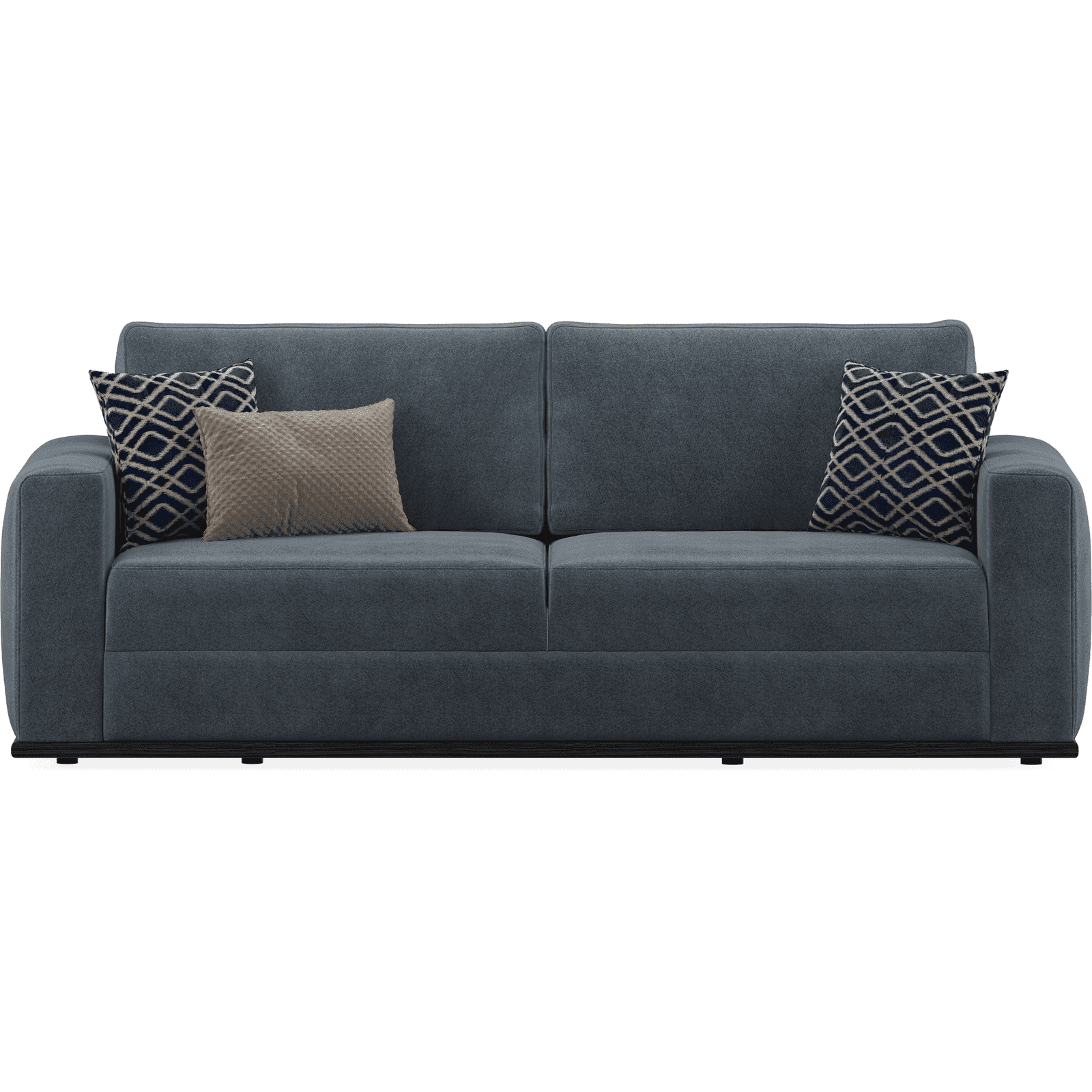 Enza Home US Carino 3 Seater Sofa Bed - 2028 - K1 - 11802 Navy Blue 1 - AR:117 - BR:117 New - 1480872