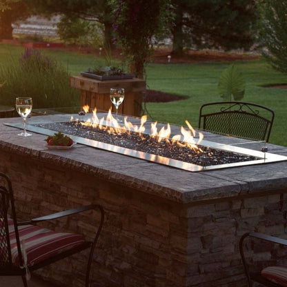 Empire Carol Rose 48" Premium Outdoor Stainless Steel Linear Fire Pit - OL48TP10N