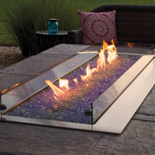 Empire Carol Rose 60" Premium Outdoor Stainless Steel Linear Fire Pit - OL60TP10N