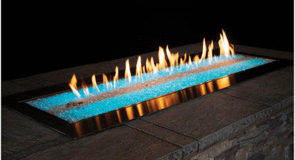 Empire Carol Rose 48" Premium Outdoor Stainless Steel Linear Fire Pit - OL48TP10N