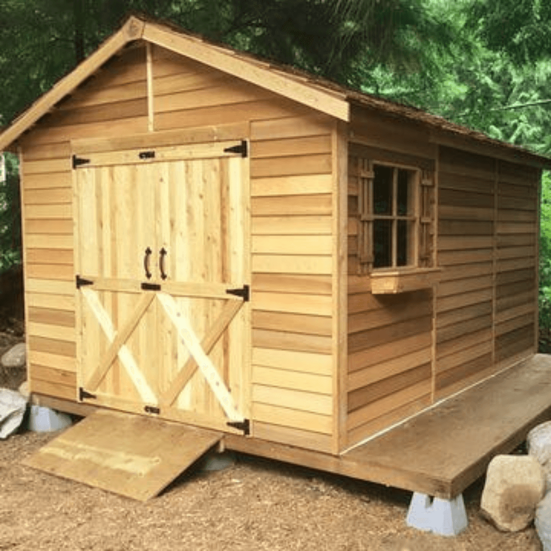 Cedarshed Rancher Large Shed Kit and Storage Solution - R66