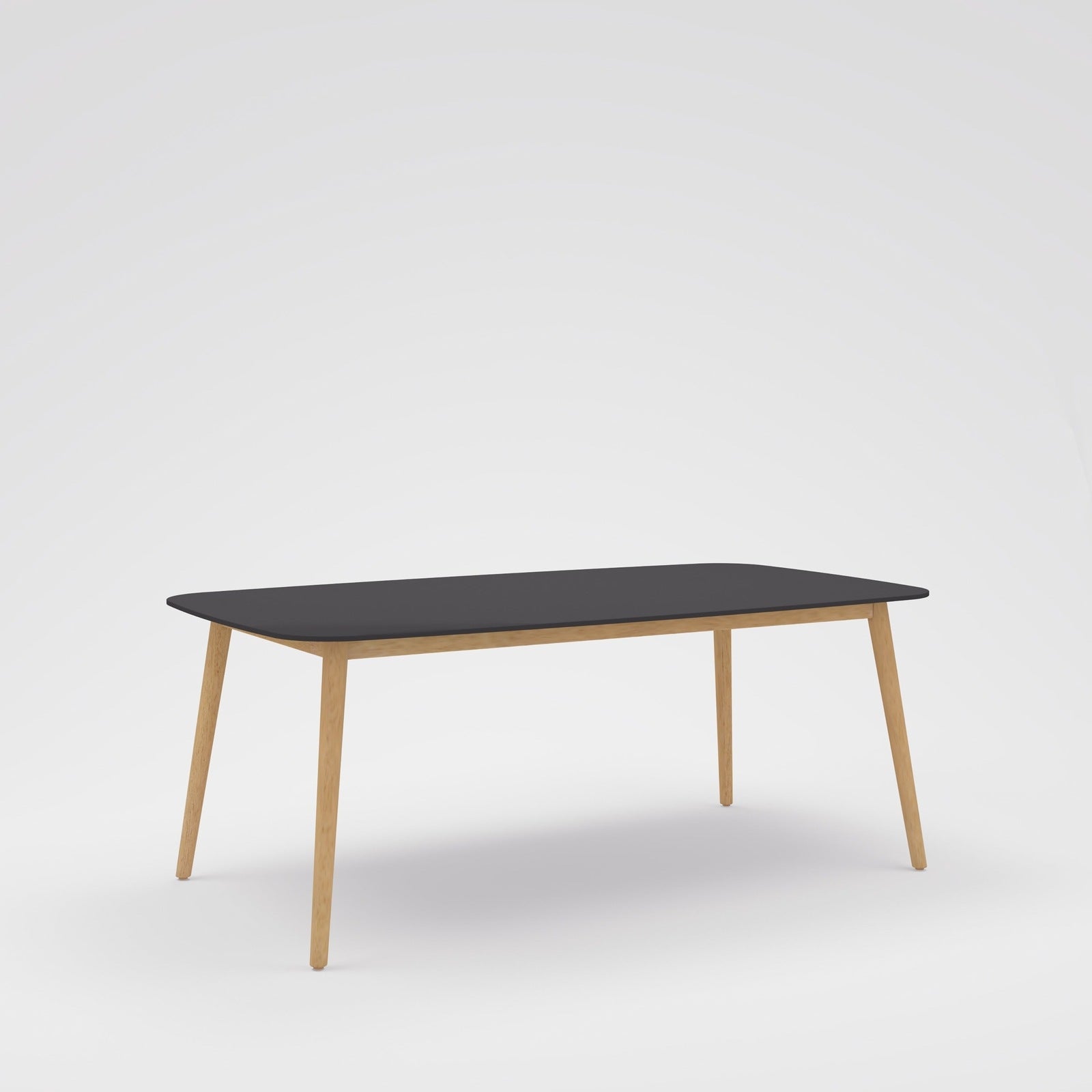 Midtown Concept Chamonix Rectangular Indoor Black Dining Table - SC CHAMONIX_RECT_WHT