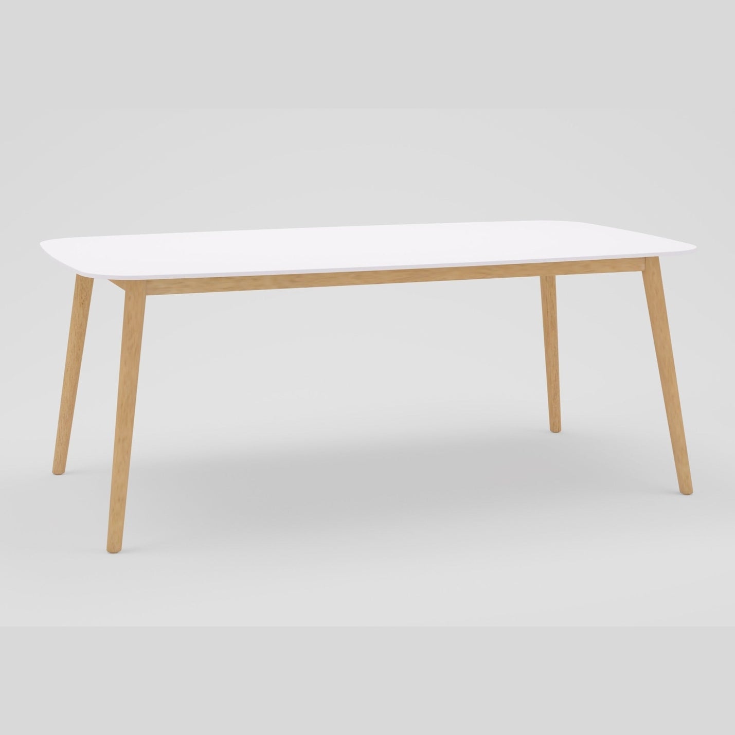 Midtown Concept Chamonix Rectangular White Outdoor Dining Table - SC CHAMONIX_RECT_WHT