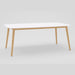 Midtown Concept Chamonix Rectangular White Outdoor Dining Table - SC CHAMONIX_RECT_WHT