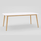 Midtown Concept Chamonix Rectangular White Outdoor Dining Table - SC CHAMONIX_RECT_WHT