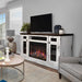 Napoleon Fireplaces Charlotte Electric Fireplace TV Stand in Antique White w/ Firebox, Napoleon, 68", NEFP30-3820AW