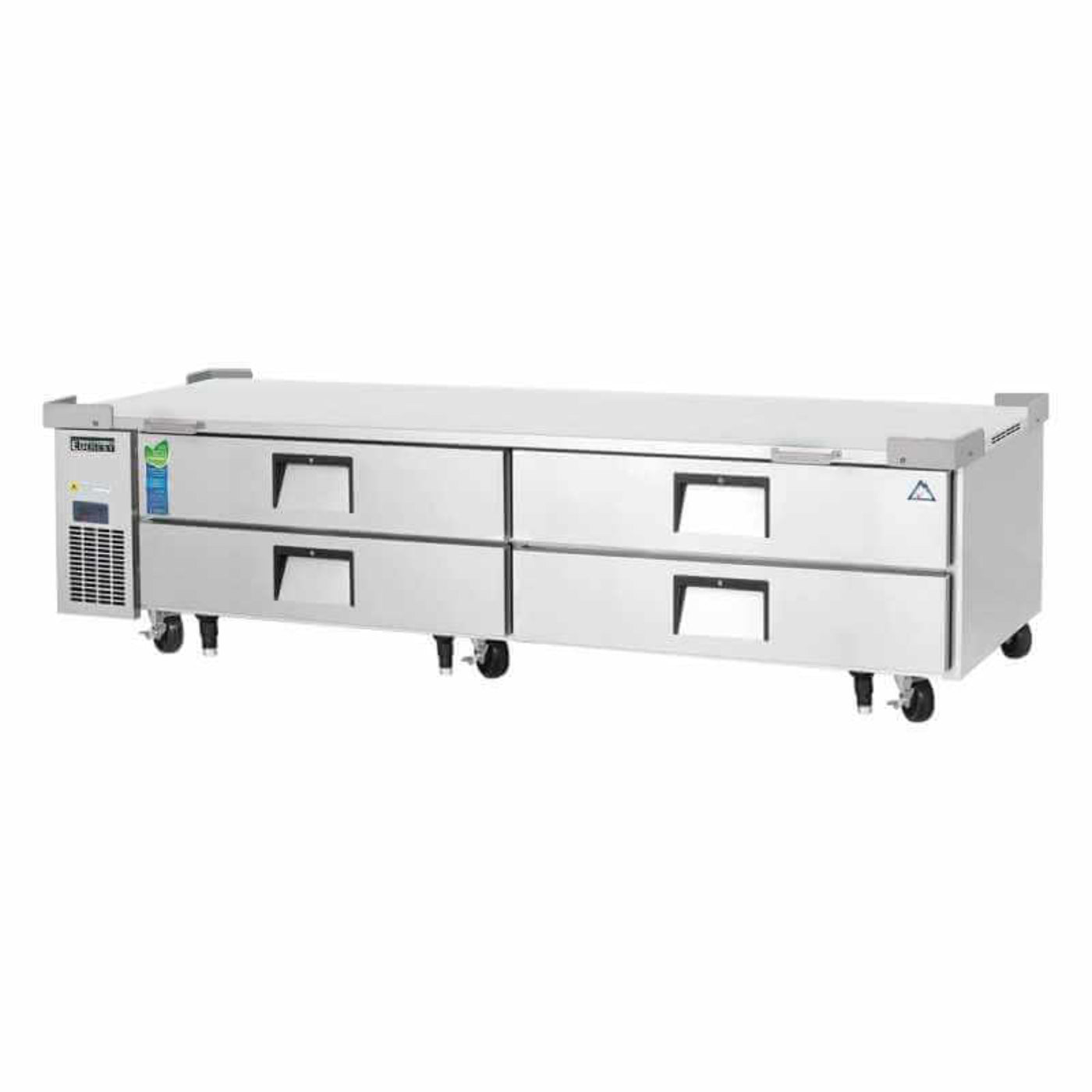 Everest - ECB82-84D4 Commercial 84" Chef Base Refrigerator 4 Drawers - ECB82-84D4